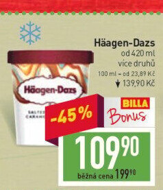 Zmrzlina v kelímku Häagen-Dazs