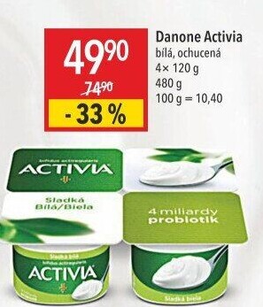 Bílý jogurt Activia Danone