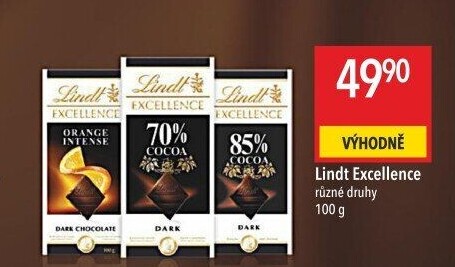 Čokoláda Excellence Lindt