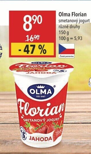 Jogurt smetanový Florian Olma