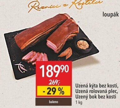Uzená kýta bez kosti Kostelecké uzeniny