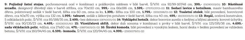 SADA VKLÁDACÍCH POLIC