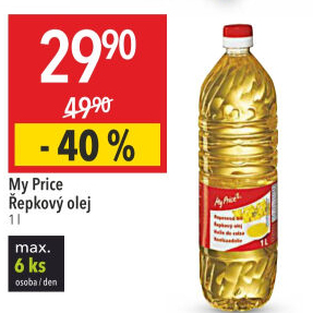 Řepkový olej My Price