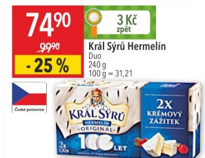 Sýr Hermelín Král sýrů