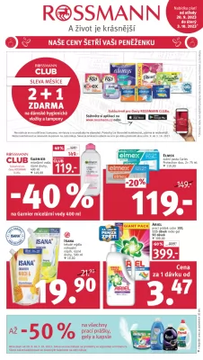 akční leták ROSSMANN drogerie 20.9.2023-3.10.2023