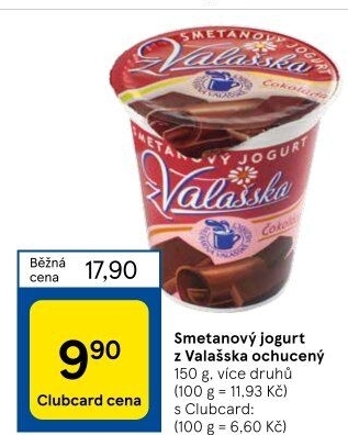 Jogurt smetanový ochucený z Valašska Mlékárna Valašské Meziříčí