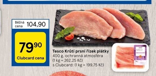 Krůtí prsní řízky Tesco