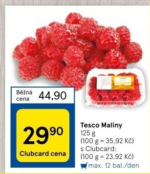 Maliny Tesco
