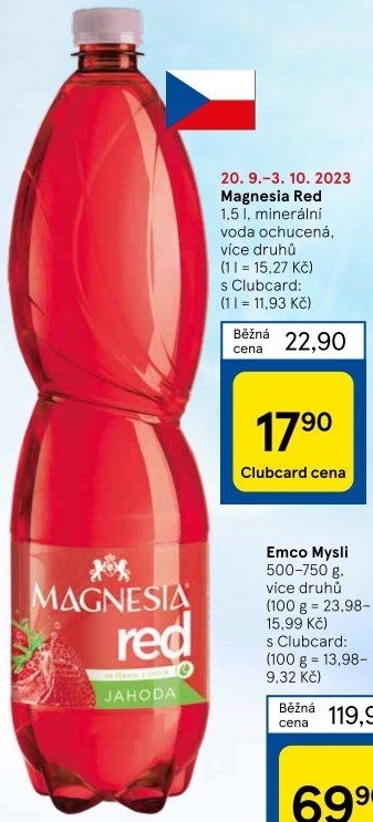 Minerální voda Magnesia Red