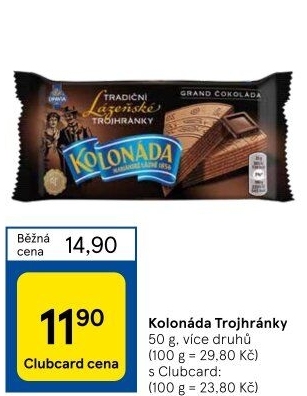 Oplatky trojhránky Kolonáda Opavia