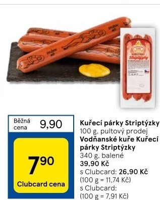 Párky kuřecí striptýzky