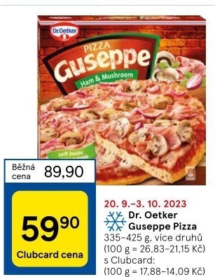 Pizza mražená Guseppe Dr. Oetker