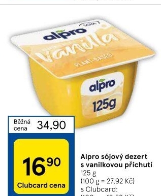 Sójový dezert Alpro Soya