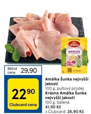 Šunka Amálka nejvyšší jakosti Krásno