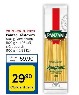 Těstoviny Panzani