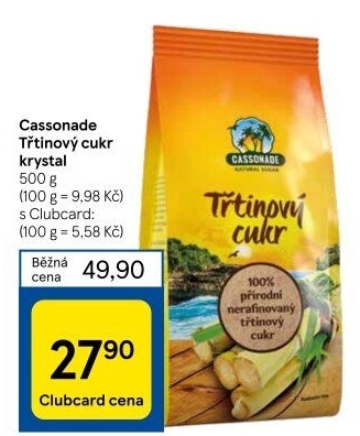 Třtinový cukr Cassonade