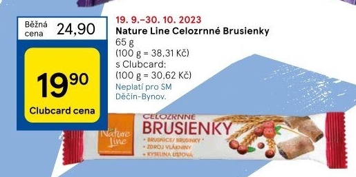 Sušenky Brusienky Nature line