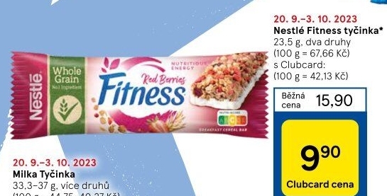 Tyčinka cereální Fitness Nestlé