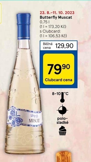 Víno Muscat Butterfly Albastrele Wines S.R.L.