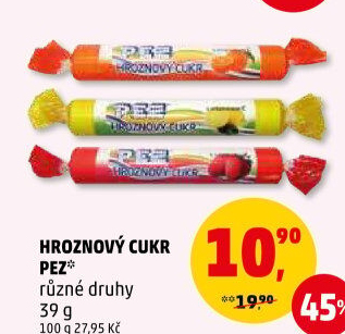 Bonbony z hroznového cukru PEZ