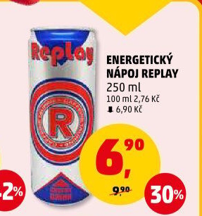 Energetický nápoj Replay