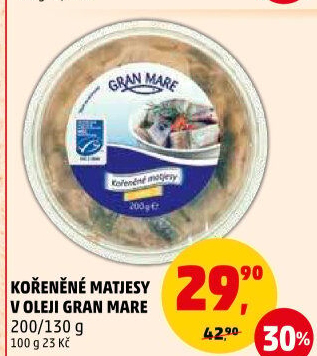 Matjesy kořeněné v oleji Gran Mare