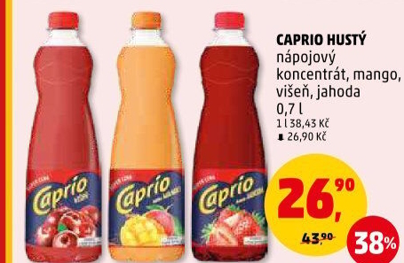 Nápojový koncentrát Caprio hustý