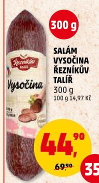 Salám Vysočina Řezníkův talíř
