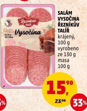 Salám Vysočina Řezníkův talíř
