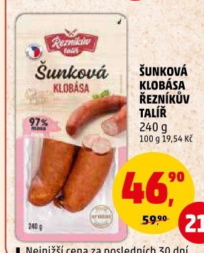 Šunková klobása Řezníkův talíř