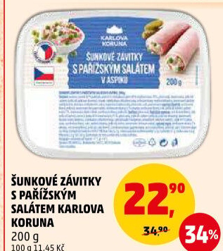 Šunkový závitek v aspiku Karlova Koruna