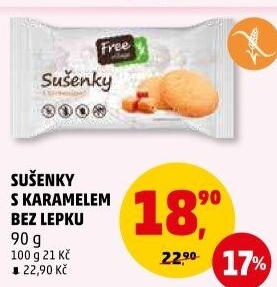 Sušenky bez lepku Free Village