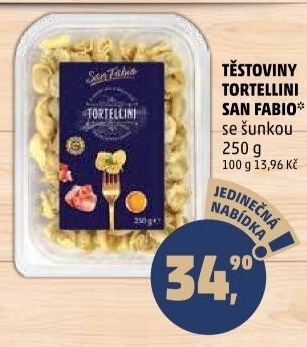 Těstoviny plněné San Fabio