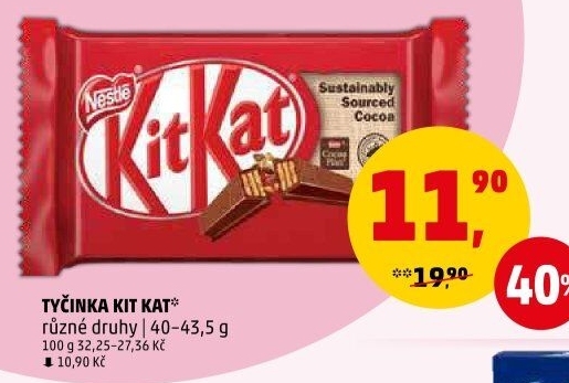 Tyčinka Kit Kat Nestlé