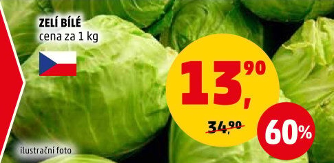 Zelí hlávkové bílé