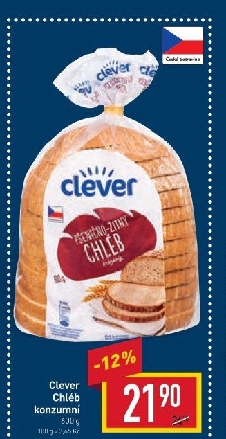 Chléb konzumní Clever