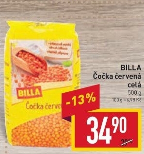 Čočka červená Billa