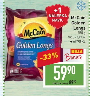 Hranolky mražené Golden Longs McCain