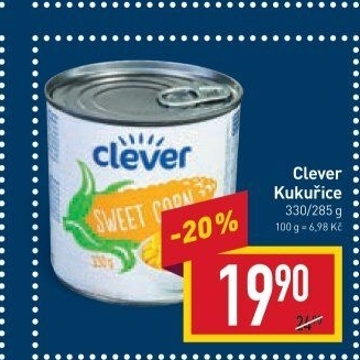 Kukuřice sterilovaná Clever