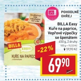 Kuře na paprice Easy Billa