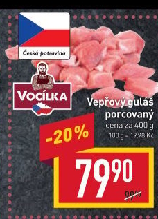 Maso na guláš vepřové Vocílka