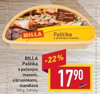 Paštika s pečeným masem Billa