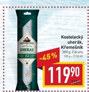 Salám Uherák kostelecký Kostelecké uzeniny