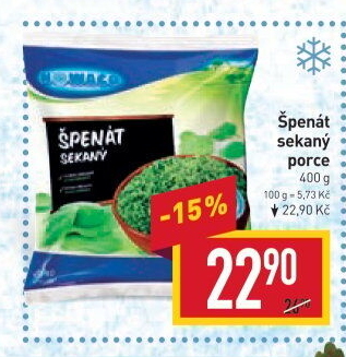 Špenát sekaný mražený Nowaco