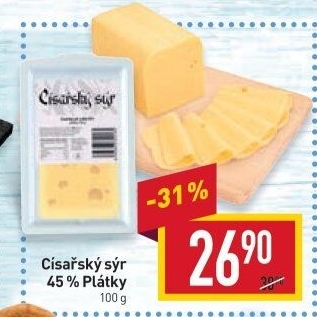 Sýr Císařský 45%