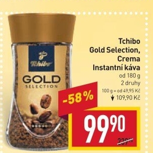 Instantní káva Tchibo Gold Selection