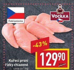 Kuřecí prsní řízky Vocílka