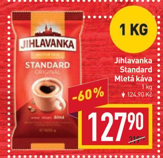 Mletá káva Standard Jihlavanka