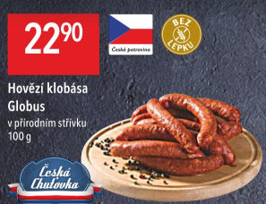 Hovězí klobása Globus