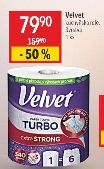 Kuchyňské utěrky 3vrstvé Turbo Velvet